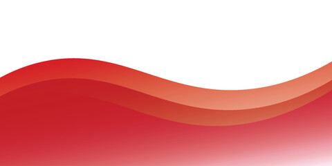 Vector red line background curve element with white space for text and message design, overlapping layers. Eps10