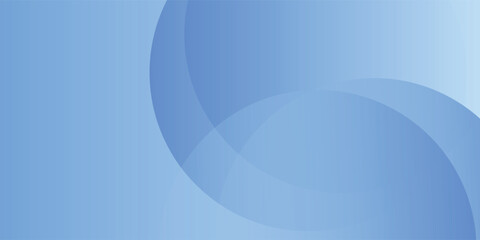 minimalist banner background colorful blue gradations with circle shape geometric.