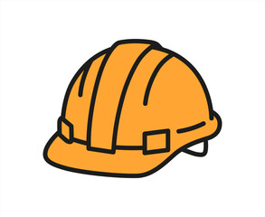 Construction helmet, vector icon 10 eps.