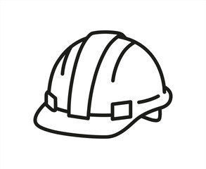 Construction helmet, vector illustration icon.