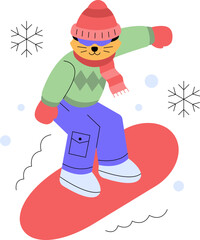 Snowboarding  Illustrations