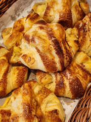 fresh baked croissants