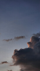 storm clouds over the sea