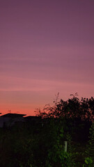 sunset over the lake