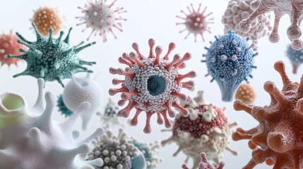 Exploring the Intricate World of Viruses and Bacteria in Stunning Detail