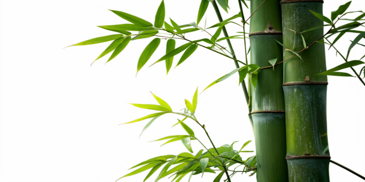 Macro shot of fortunate bamboo in the wild
