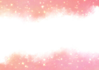 水彩フレーム×キラキラ2(ピンク)