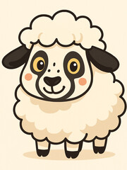 vector illustration of sheep