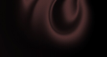 Abstract black dark deep brown gradient background color wave bright light silk glow grain texture noise surface grainy