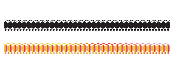 Durga Puja Border Decorations, Durga Puja Background and Frame. vector illustration.