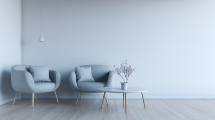 Modern minimalist living room mockup (2)