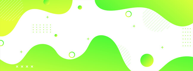 Bright green and white abstract background with wavy organic shapes. Suitable for eco-themed projects, posters, and social media.