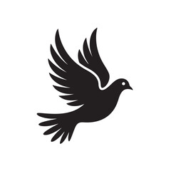Soaring Dove Illustration Symbolizing Peace Freedom and New Beginnings