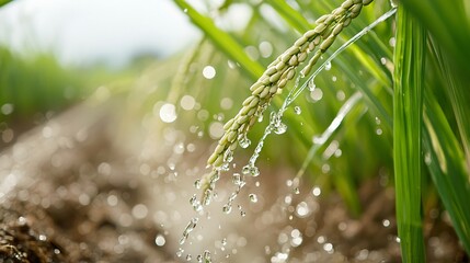 A dynamic depiction of local rice farming during harvest with authentic community collaboration.