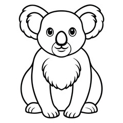 Obraz premium A fun cartoon drawing of a cute brown baby bear and a small mouse, with a dog character, as wild pet animals playing in nature