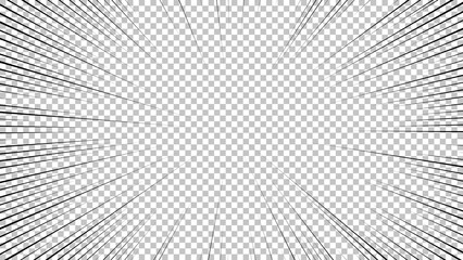 Black comic book transparent background © dniprodd