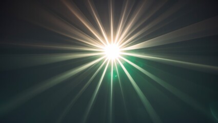 Fototapeta premium Bright light rays emanating from a central point, creating a starburst effect.