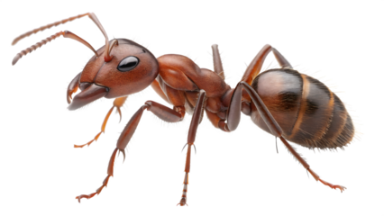 ant on white background