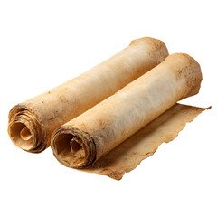 Fototapeta premium Ancient Parchment Scrolls Aged Paper History