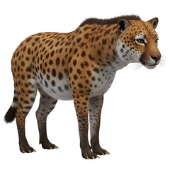 3D Illustration of Jaguar Isolated