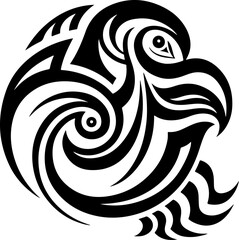 tribal tattoo, swirl tattoo, abstract tribal 