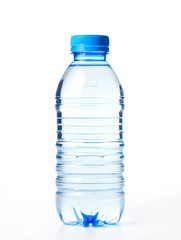 Naklejka premium Beverage Bottles for Sport and Travel – Plastic and Metal on White&nbsp;Background