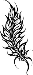 Obraz premium Abstract Tribal Swirl Tattoo Design