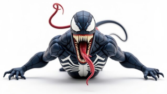 Venom figure in a dynamic pose.