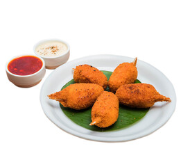 crab lollipop with sauce