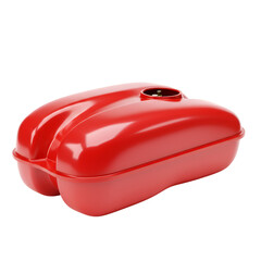 3D Illustration of Red Fuel Tank on Transparent Background