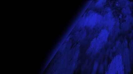 blue planet in space.