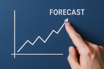 Forecast prediction growth and trend reflect business and finance projections shaping a promising outlook