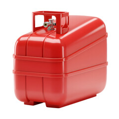 3D Illustration of Red Portable Fuel Tank Isolated