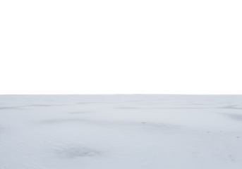 3D Illustration Snow Covered Landscape Transparent PNG Background