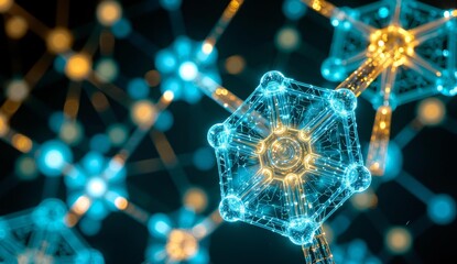 Illuminated Geometric Structures Forming a Complex Network