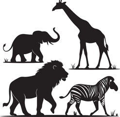 Set of animals vector file