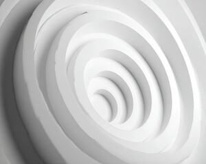 Obraz premium Abstract Geometric White Circles Design