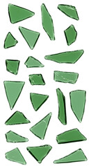 Abstract Background Green Shapes Illustration