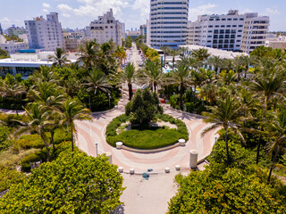 Miami Beach Atlantic Greenway walkway