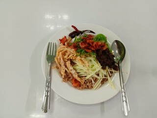 Thai Shrimp Paste Fried Rice with Assorted Toppings