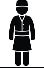 Silhouette Muslim Imam islamic cleric praying person Vector Illustrator