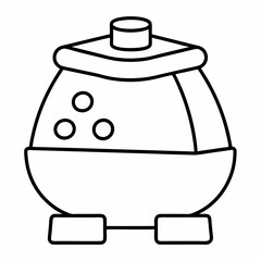 cooking pot vector illustration