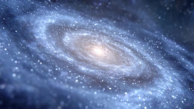 Celestial Tapestry: A breathtaking, high-definition view of a spiraling galaxy, radiating with cosmic dust and countless stars, a stunning display of the universe's wonders.