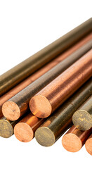 Close-up Photo of Copper Brass and Bronze Rods