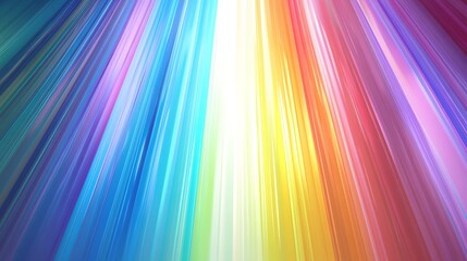 Obraz premium Abstract Rainbow Spectrum Rays Background with Bright Light Streaks Pattern