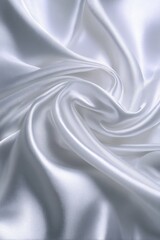 Close Up Of White Fabric Texture With Swirls