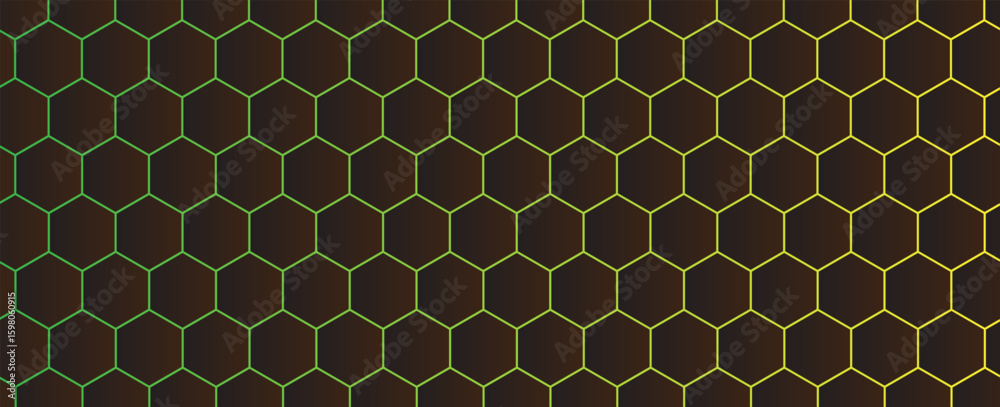 Poster spectrum colorfull hexagonal texture. abstract background for design.