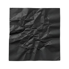 Crumpled Black Paper Texture Background