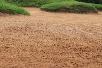 Natural Shapes and Lines Inside the Golf Bunker