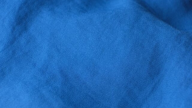 Macro Texture Polyester Blue Fabric
